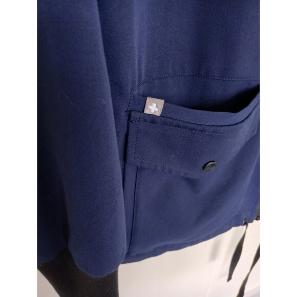 Figs Jacket Mens Medium Blue Scrubs Full Zip Bomber Technical Collection Nurse - Picture 14 of 15